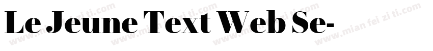 Le Jeune Text Web Se字体转换